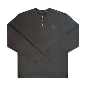 Chrome Hearts Black Long Sleeve Henley Shirt